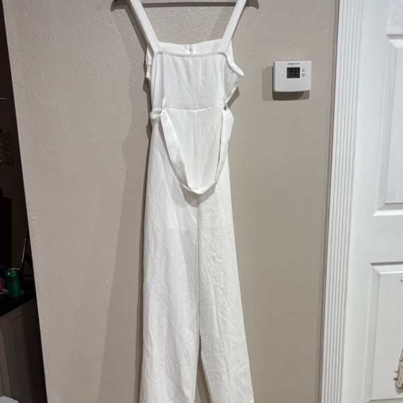 SHEIN White Strapless Belted Dress - Picture 3 of 4
